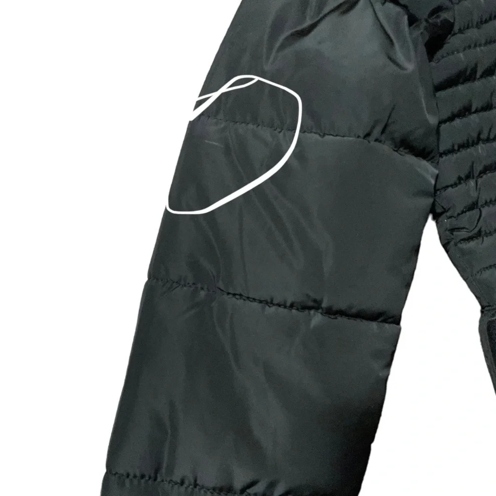 YMI Medium Black and Gold Long Winter Jacket - Picture 14 of 14